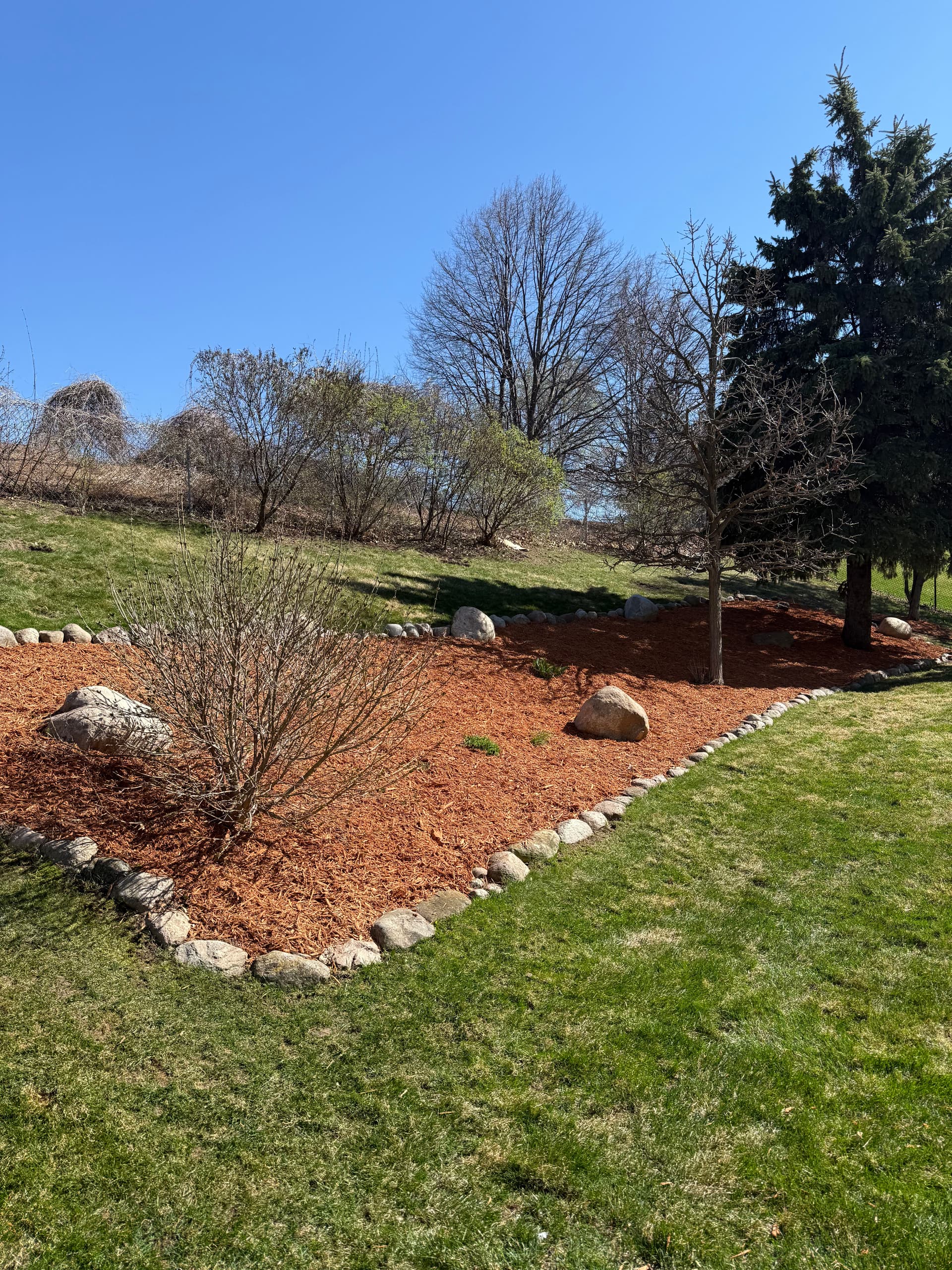 Fresh Mulch and Fabric Install in Eagan Minnesota image