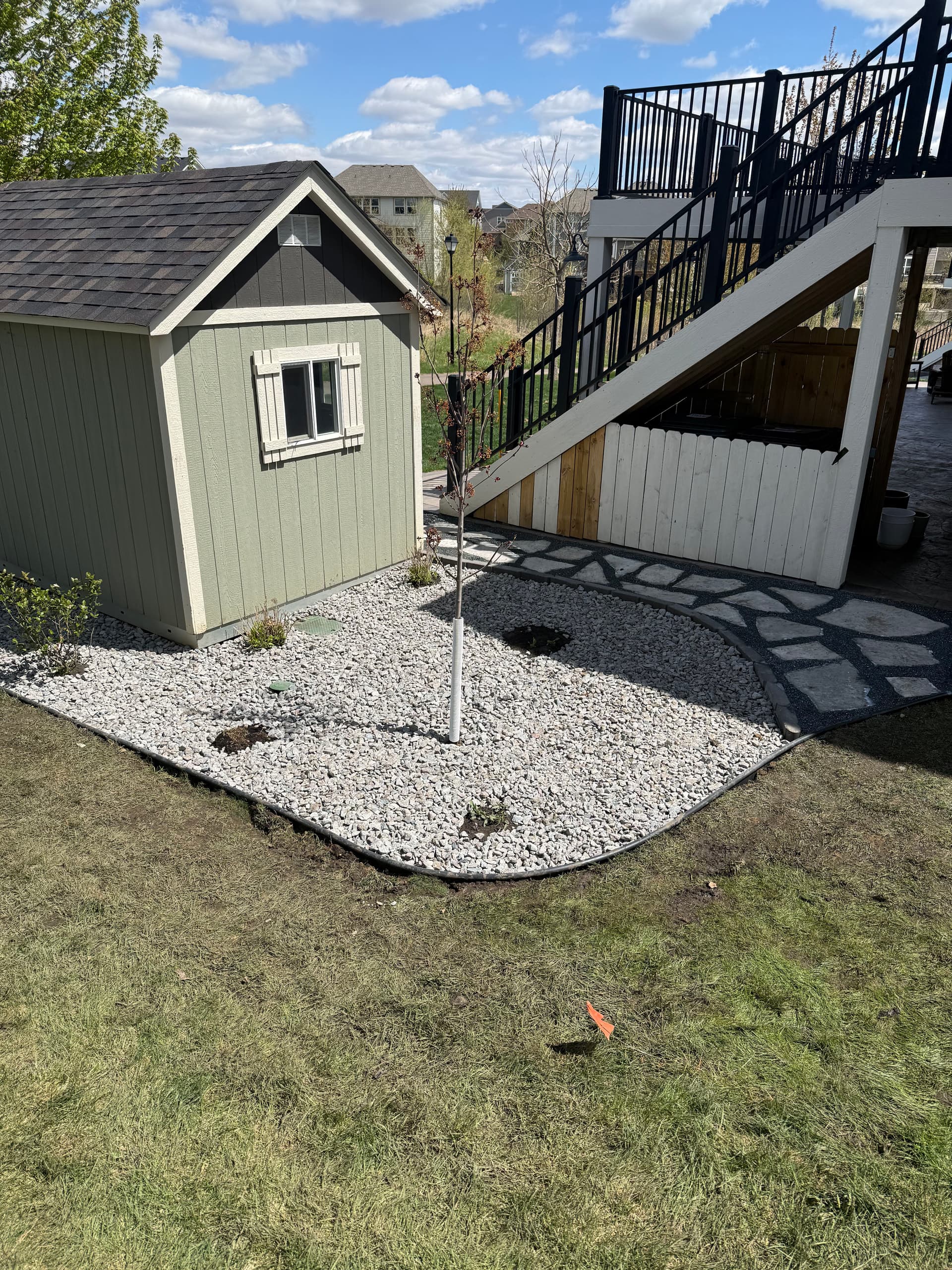 Flagstone Walkway and Rock Install Done Right in Lakeville image