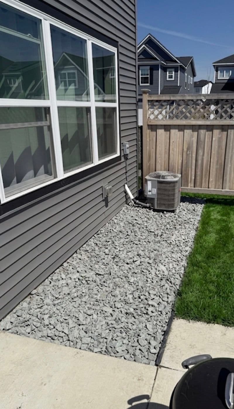 Sod Removal and Rock Installation Along a Farmington Home image